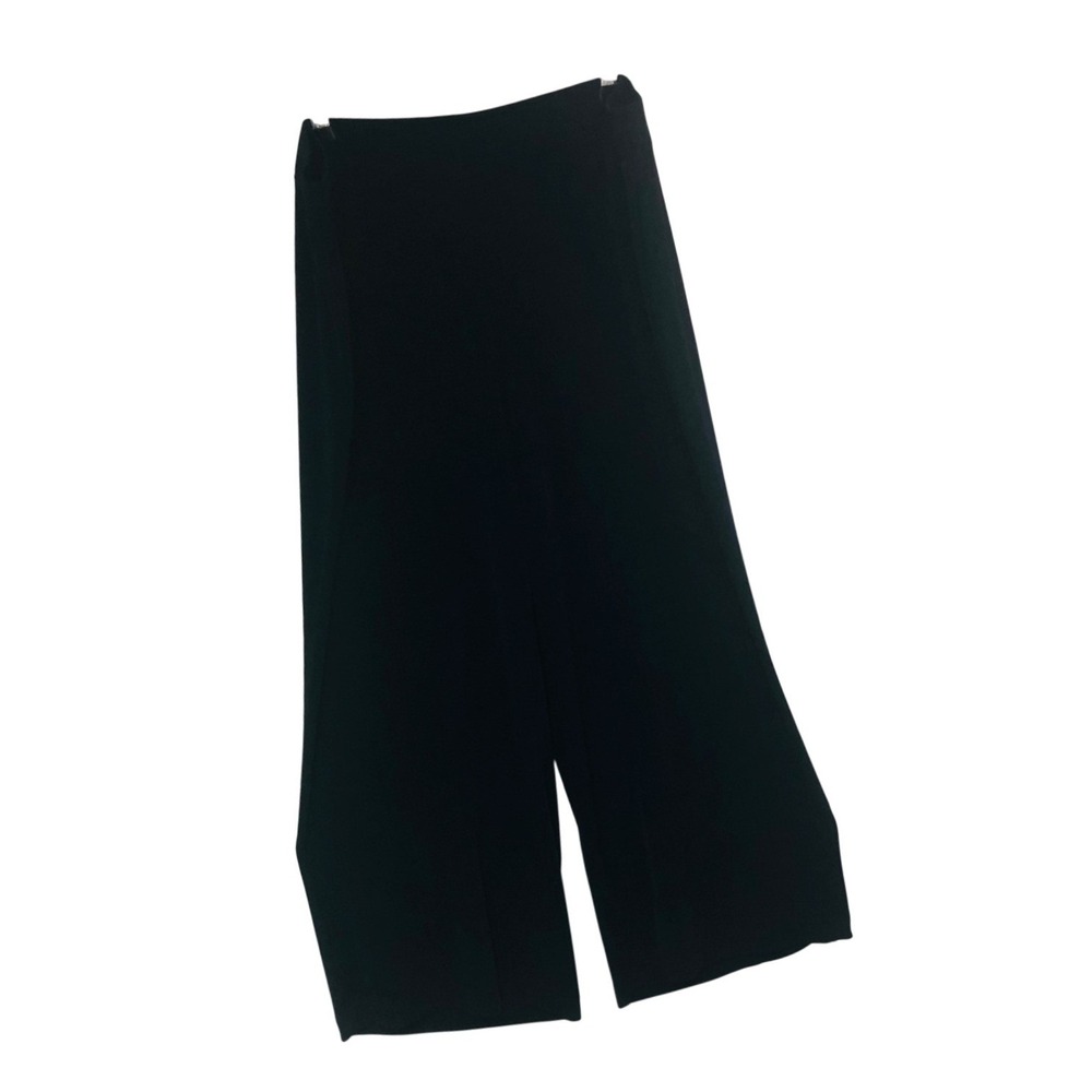 Chico's 3 Navy Wide Leg Crop Pants Hi Rise Travel Vacation Minimalist Womens XL